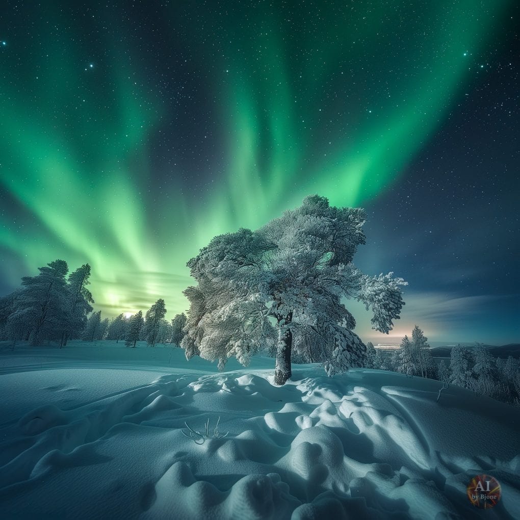 Nordlys sett gjennom kunstig intelligens 6