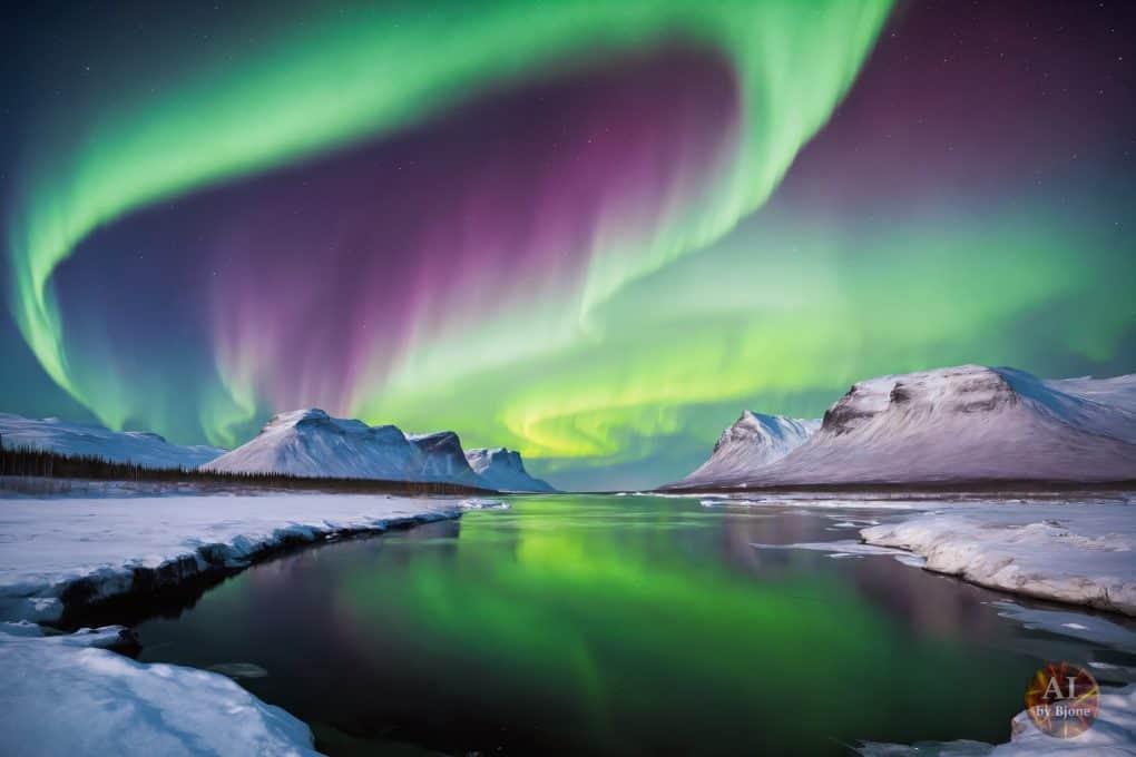 Nordlys sett gjennom kunstig intelligens 1