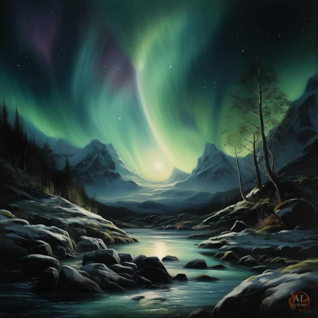 Nordlys sett gjennom kunstig intelligens 7